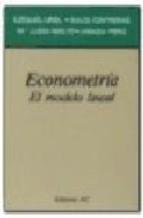 ECONOMETRIA MODELO LINEAL, EL | 9788472881501 | URIEL, EZEQUIEL ... [ET AL.]