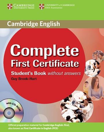 COMPLETE FIRST CERTIFICATE STUDENT'S BOOK WITH CD-ROM | 9780521698252 | BROOK-HART, GUY