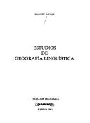 ESTUDIOS DE GEOGRAFIA LINGUIST | 9788428317726 | ALVAR LOPEZ, MANUEL