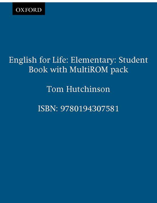 ENGLISH FOR LIFE ELEMENTARY | 9780194307581 | HUTCHINSON, TOM