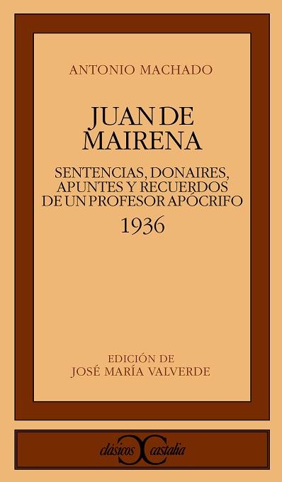 JUAN DE MAIRENA (1936) | 9788470390364 | MACHADO, ANTONIO