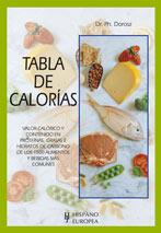 TABLA DE CALORIAS. VALOR CALORICO Y CONTENIDO EN | 9788425512285 | DOROSZ, PH.