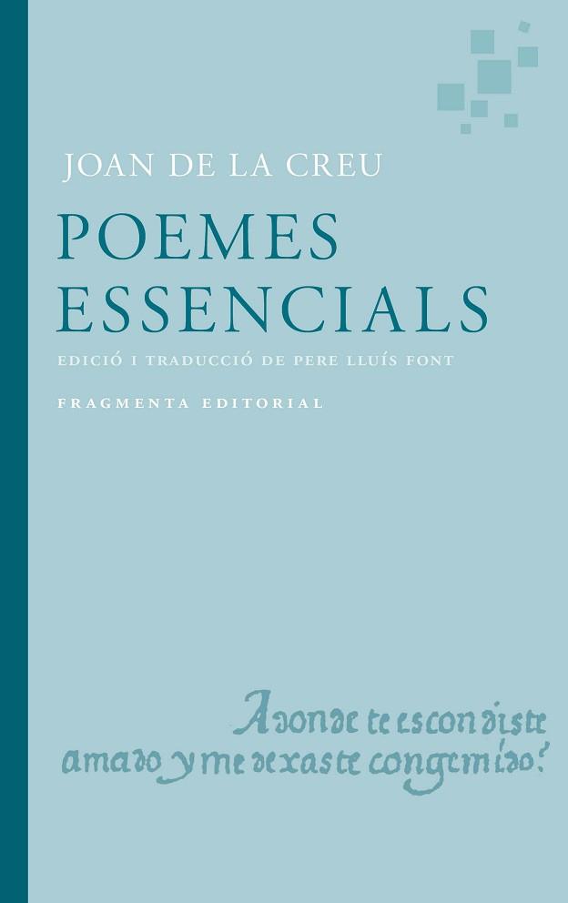 POEMES ES ESSENCIALS DE JOAN DE LA CREU | 9791387548032 | DE LA CREU, JOAN/LLUÍS FONT, PERE