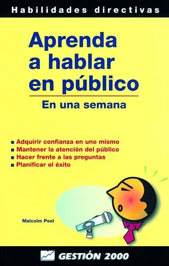 APRENDA A HABLAR EN PUBLICO | 9788480884310 | PEEL, MALCOLM