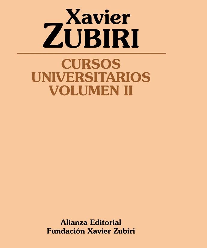 CURSOS UNIVERSITARIOS, 2 | 9788420687926 | ZUBIRI, XAVIER