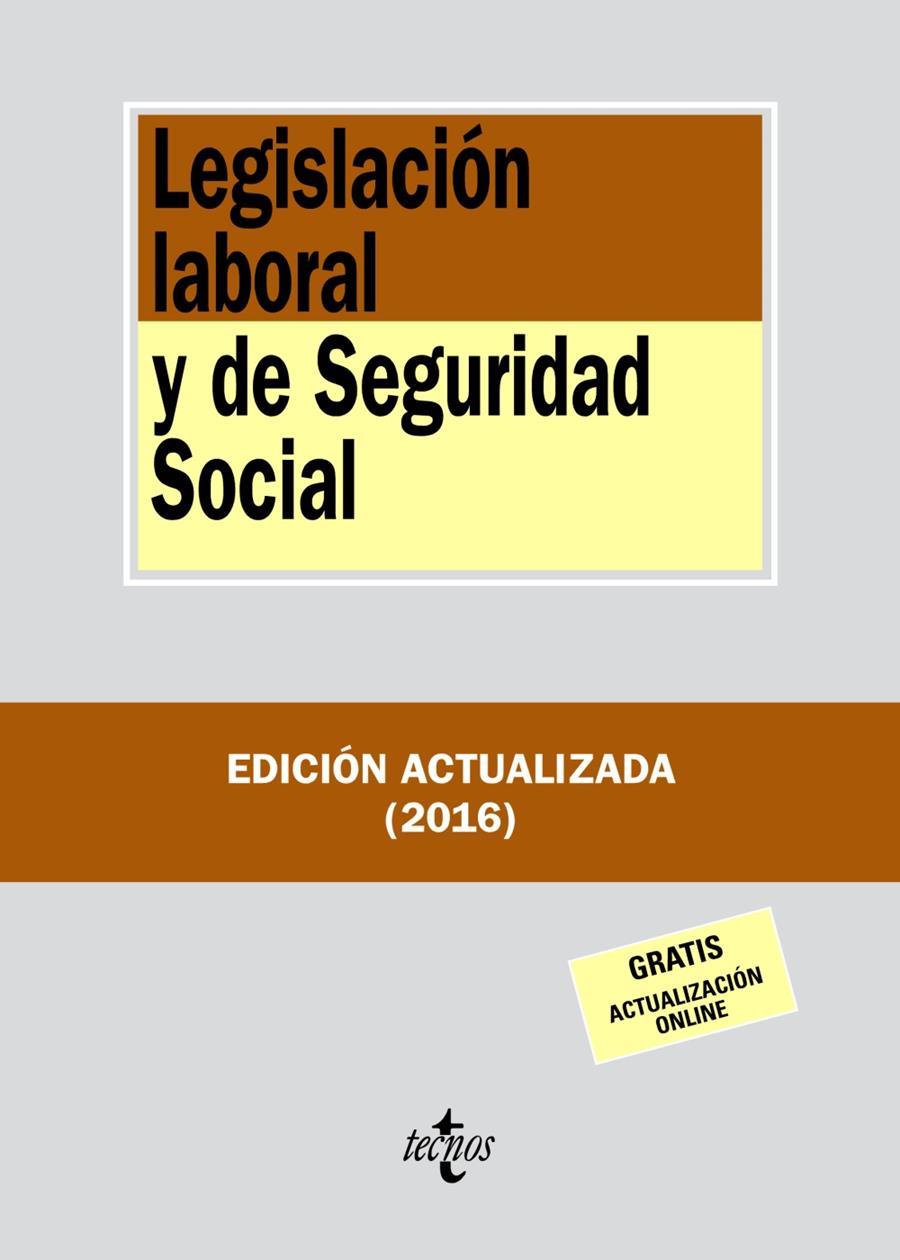 LEGISLACIÓN LABORAL Y DE SEGURIDAD SOCIAL | 9788430969456 | EDITORIAL TECNOS