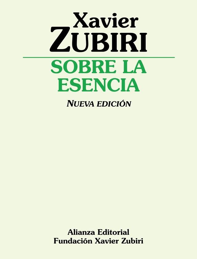 SOBRE LA ESENCIA | 9788420691442 | ZUBIRI, XAVIER (1898-1983)