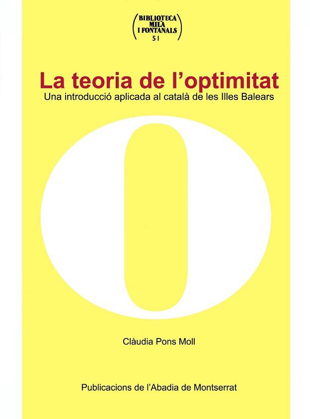 TEORIA DE L'OPTIMITAT, LA | 9788484158721 | PONS MOLL, CLÀUDIA