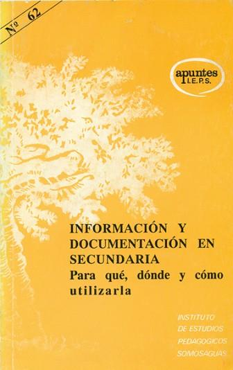 INFORMACION Y DOCUMENTACION EN SECUNDARIA. | 9788427711396 | TORRES RAMIREZ, I DE/