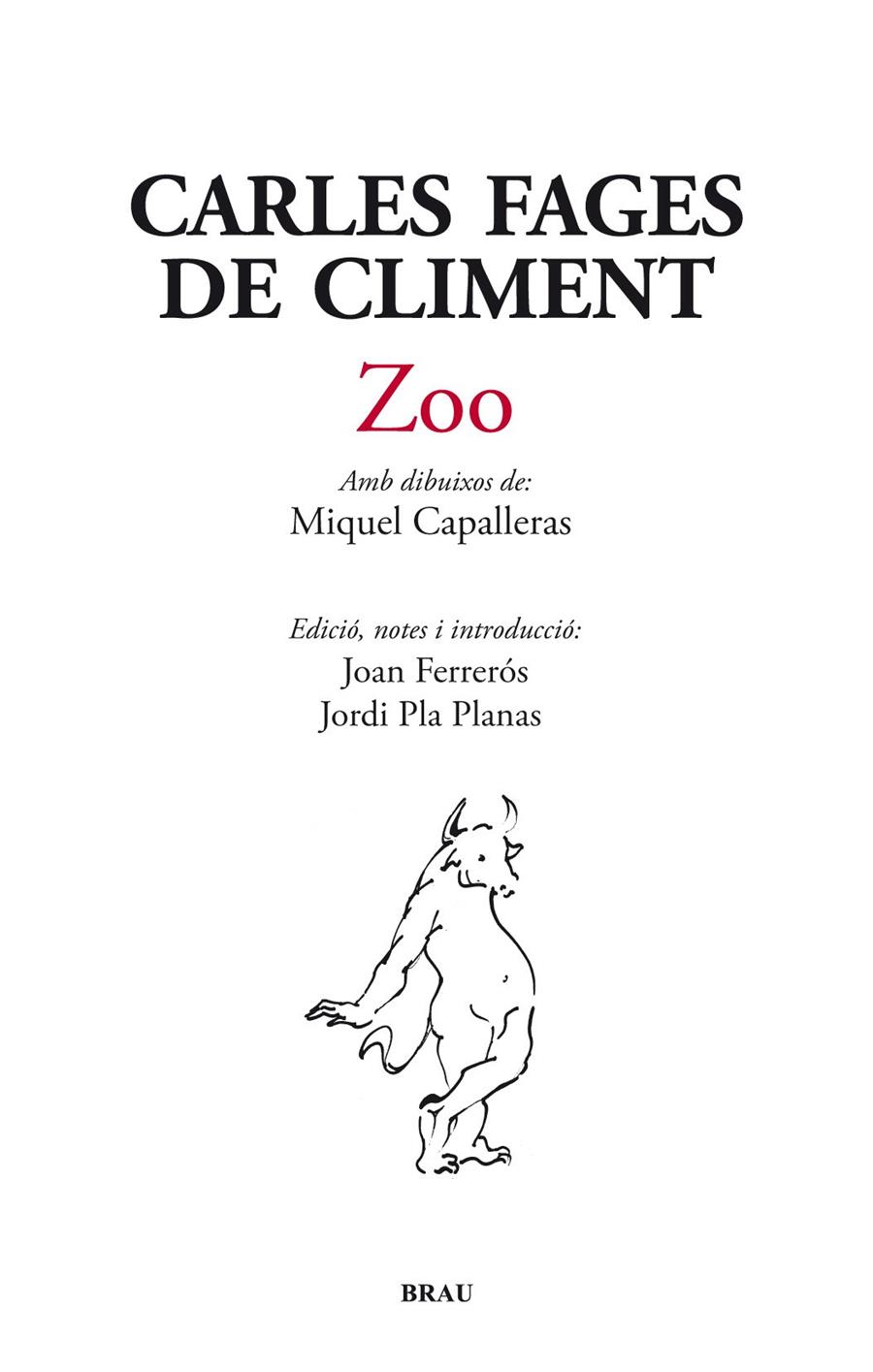 ZOO | 9788496905962 | FAGES DE CLIMENT, CARLES