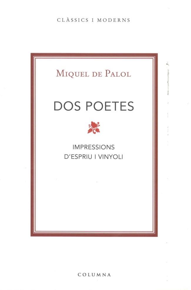 DOS POETAS | 9788466407571 | PALOL, MIQUEL DE