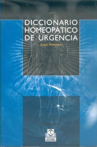 DICCIONARIO HOMEOPATICO DE UURGENCIA | 9788480193924 | POMMIER, LOUIS