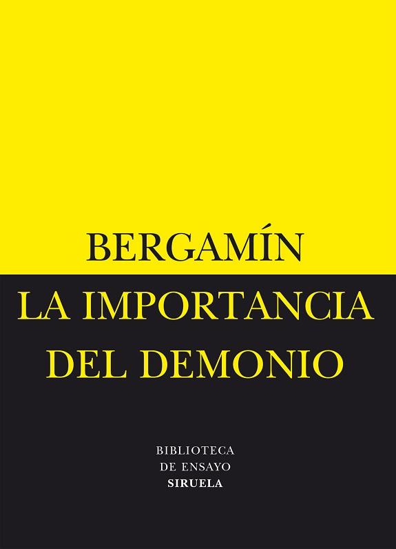 IMPORTANCIA DEL DEMONIO | 9788478444960 | BERGAMIN, J.