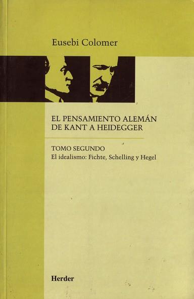 PENSAMIENTO ALEMAN DE KANT A HEIDEGGER; T.2 | 9788425419027 | COLOMER, EUSEBI