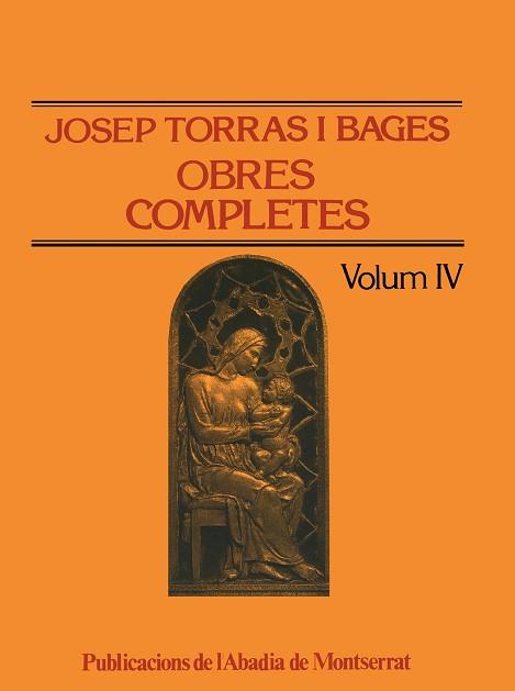 OBRES COMPLETES 4 TORRAS BAGES | 9788472028937 | TORRAS I BAGES, JOSEP