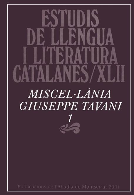 MISCEL.LANIA GIUSEPPE TAVANI 1 | 9788484153030 | VARIOS AUTORES