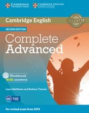 COMPLETE ADVANCED WORKBOOK WITH ANSWERS WITH AUDIO CD 2ND EDITION | 9781107675179 | MATTHEWS, LAURA/THOMAS, BARBARA