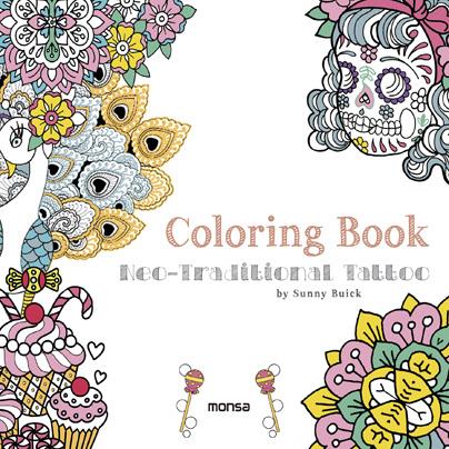 COLORING BOOK. NEO-TRADITIONAL TATTOO | 9788416500307