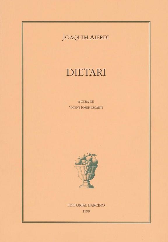 DIETARI | 9788472266933 | AIERDI, JOAQUIM