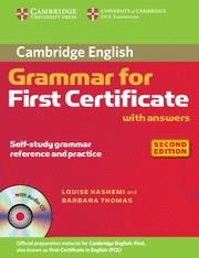 GRAMMAR FOR FIRST CERTIFICATE WITH ANSWERS 2ªED | 9780521690874 | HASHEMI/THOMAS