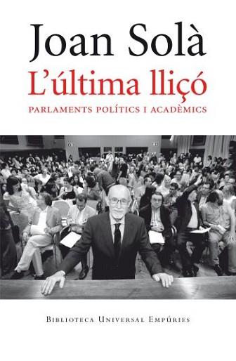 ULTIMA LLIÇO, L' | 9788497876810 | SOLA, JOAN