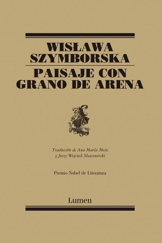 PAISAJE CON GRANO DE ARENA | 9788426427953 | SZYMBORSKA, WISLAWA