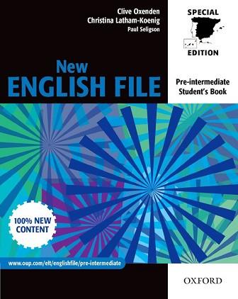 NEW ENGLISH FILE PRE INTERMIDIATE STUDENTS BOOK | 9780194396103 | LATHAM-KOENIG, CHRISTINA/OXENDEN, CLIVE/SELIGSON, PAUL