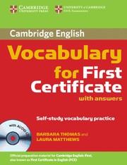 CAMBRIDGE VOCABULARY FOR FIRST CERTIFICATE (+KEY+CD) | 9780521697996 | THOMAS, BARBARA