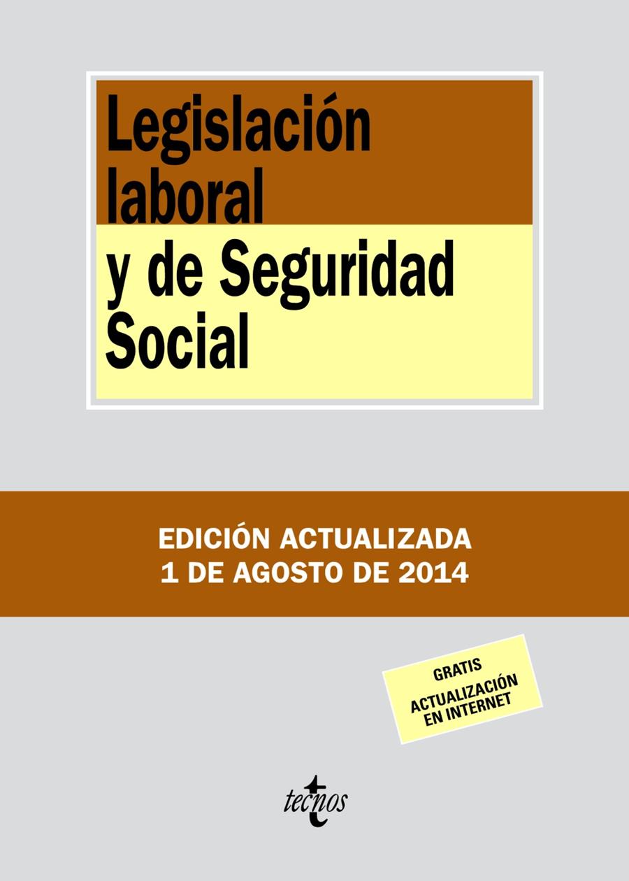 LEGISLACIÓN LABORAL Y DE SEGURIDAD SOCIAL | 9788430962396 | EDITORIAL TECNOS