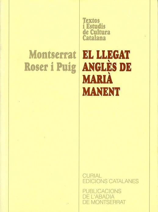 LLEGAT ANGLES DE MARIA MANENT, EL | 9788478269341 | ROSER I PUIG, MONTSERRAT