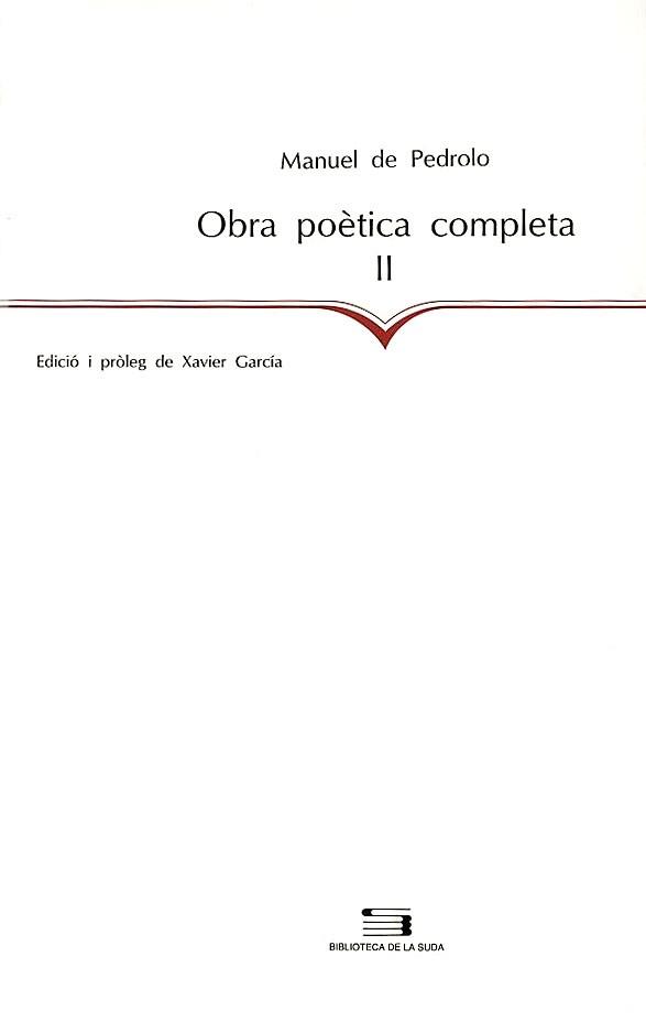 OBRA POETICA COMPLETA (2 VOLUMS) | 9788479353650 | PEDROLO, MANUEL DE