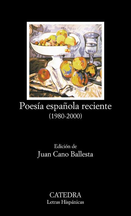 POESIA ESPAÑOLA RECIENTE | 9788437618906 | CANO BALLESTA, JUAN