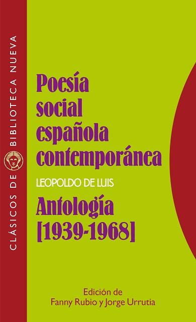 POESIA SOCIAL ESPAÑOLA 1939-1968 | 9788470308031 | DE LUIS