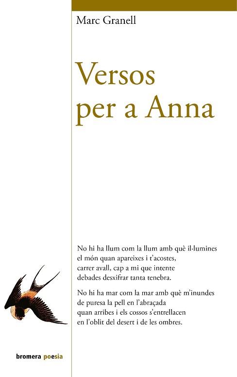 VERSOS PER A ANNA | 9788476607862 | GRANELL, MARC