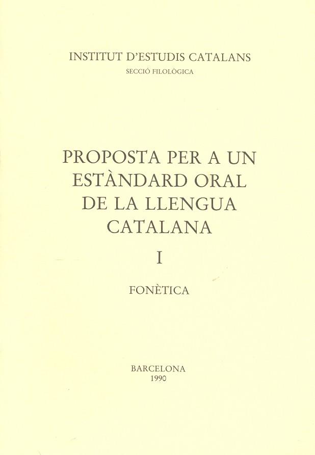 PROPOSTA PER A UN ESTANDARD ORAL DE LA L | 9788472831636 | VARIOS AUTORES