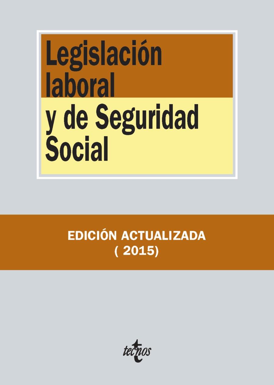 LEGISLACIÓN LABORAL Y DE SEGURIDAD SOCIAL | 9788430966110 | EDITORIAL TECNOS