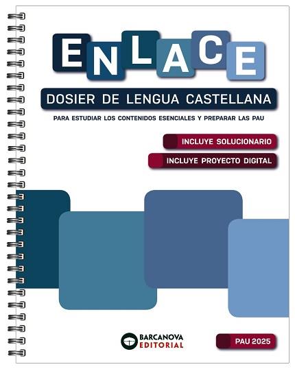 ENLACE. DOSIER DE LENGUA CASTELLANA. BACHILLERATO 2025 | 9788448962838 | CÁNOVAS, GERMÁN