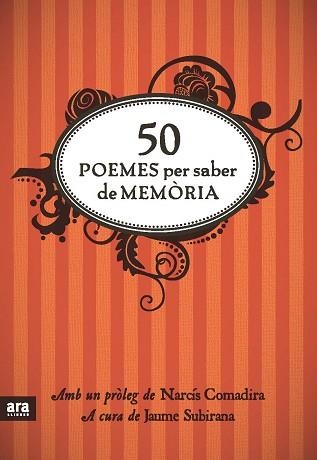 50 POEMES PER SABER DE MEMÒRIA | 9788492907861 | SUBIRANA, JAUME