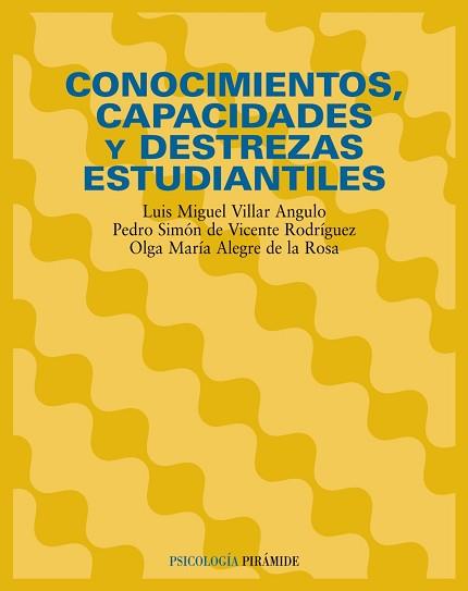 CONOCIMIENTOS, CAPACIDADES Y DESTREZAS ESTUDIANTES | 9788436819861 | VILLAR ANGULO, LUIS M.