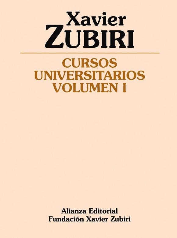 CURSOS UNIVERSITARIOS | 9788420687605 | ZUBIRI, XAVIER