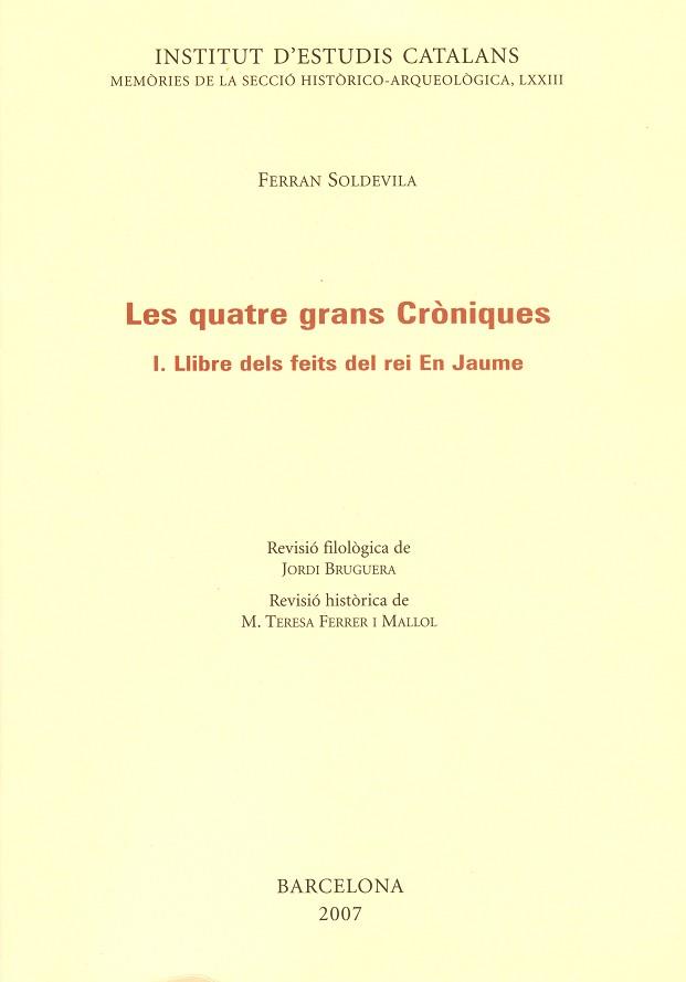 LES QUATRE GRANS CRONIQUES I | 9788472839014