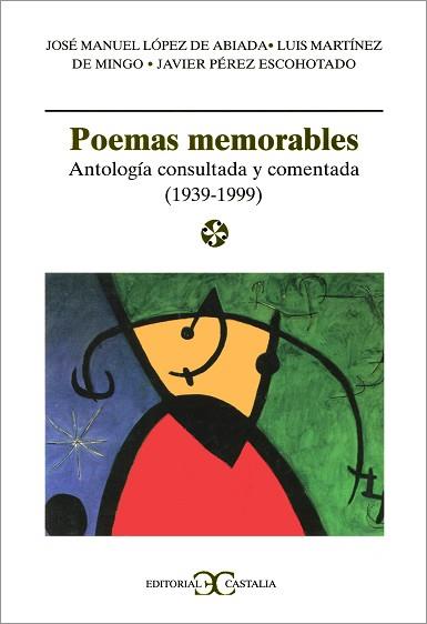 POEMAS MEMORABLES | 9788470398001 | LOPEZ DE ABIADA, J./ MARTINEZ, L./ PEREZ