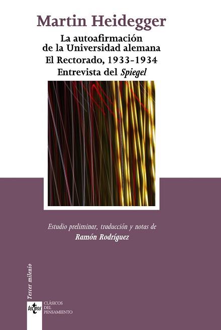 LA AUTOAFIRMACIÓN DE LA UNIVERSIDAD ALEMANA. EL RECTORADO, 1 | 9788430949854 | HEIDEGGER, MARTIN