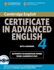 CAMBRIDGE CERTIFICATE IN ADVANCED ENGLISH 4 SELF STUDY PACK | 9780521156929 | VV.AA.