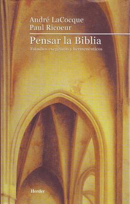 PENSAR BIBLICAMENTE | 9788425421167 | LACOCQUE, ANDRE / RICOEUR, PAUL