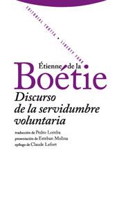 DISCURSO DE LA SERVIDUMBRE VOLUNTARIA | 9788498790030 | BOETIE, ETIENNE DE LA