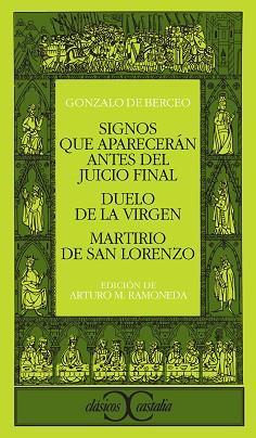 SIGNOS QUE APARECERAN ANTES DEL JUICIO FINAL;DUEL | 9788470393525 | BERCEO, GONZALO DE