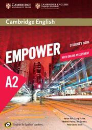 CAMBRIDGE ENGLISH EMPOWER FOR SPANISH SPEAKERS A2 STUDENT'S BOOK WITH ONLINE ASS | 9788490363133 | DOFF, ADRIAN/THAINE, CRAIG/PUCHTA, HERBERT/STRANKS, JEFF/LEWIS-JONES, PETER