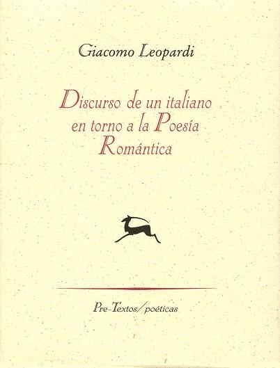 DISCURSO DE UN ITALIANO EN TORNO DE LA POESIA | 9788481912142 | LEOPARDI, GIACOMO