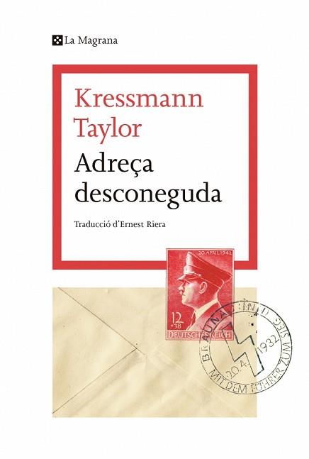 ADREÇA DESCONEGUDA | 9788482649580 | KRESSMANN TAYLOR, KATHERINE